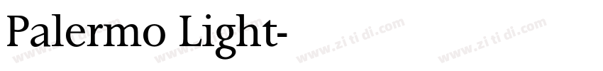 Palermo Light字体转换